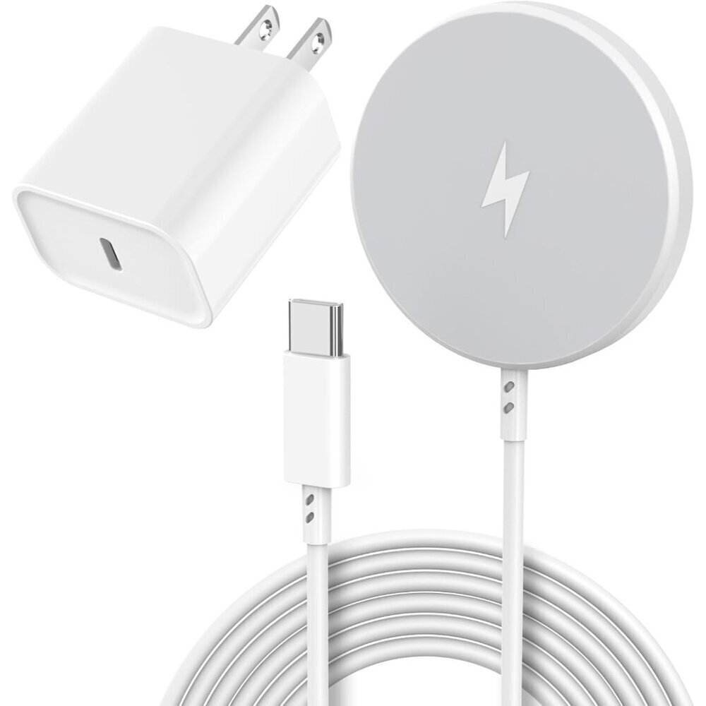 Apple MFi Certified]Magnetic Wireless Charger Apple Mag Safe Charger,15W 6FT Fas